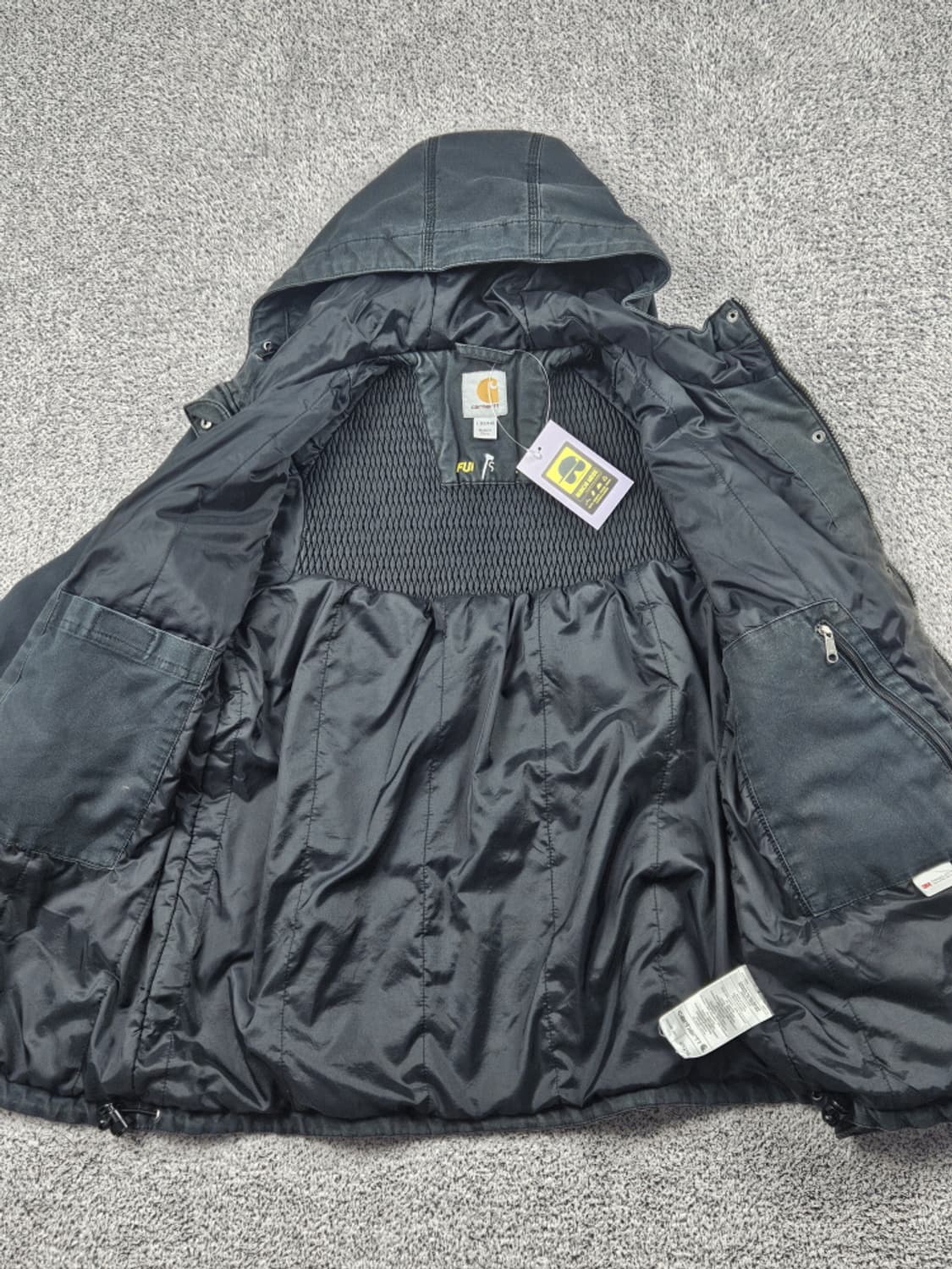 칼하트 퀵덕 풀스윙 캔버스 후드 워크 자켓 ( L ) / 10367 상품이미지10