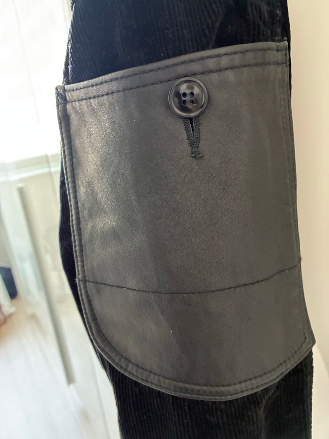 준야 와타나베 꼼데가르송 맨 코듀로이 팬츠 블랙 상품이미지3