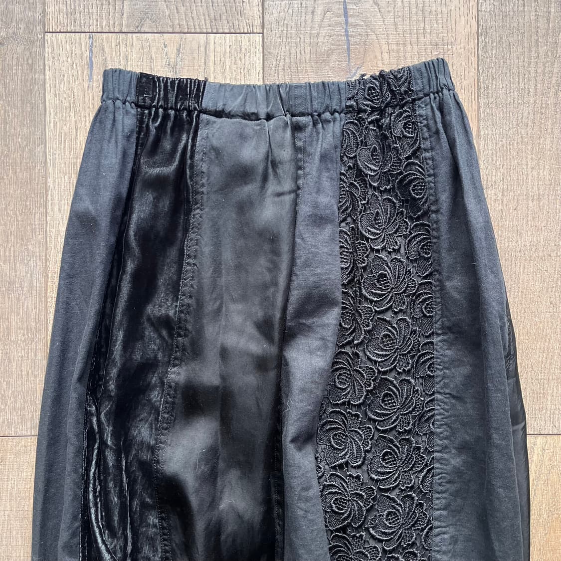Patchwork Flare Skirt 상품이미지7