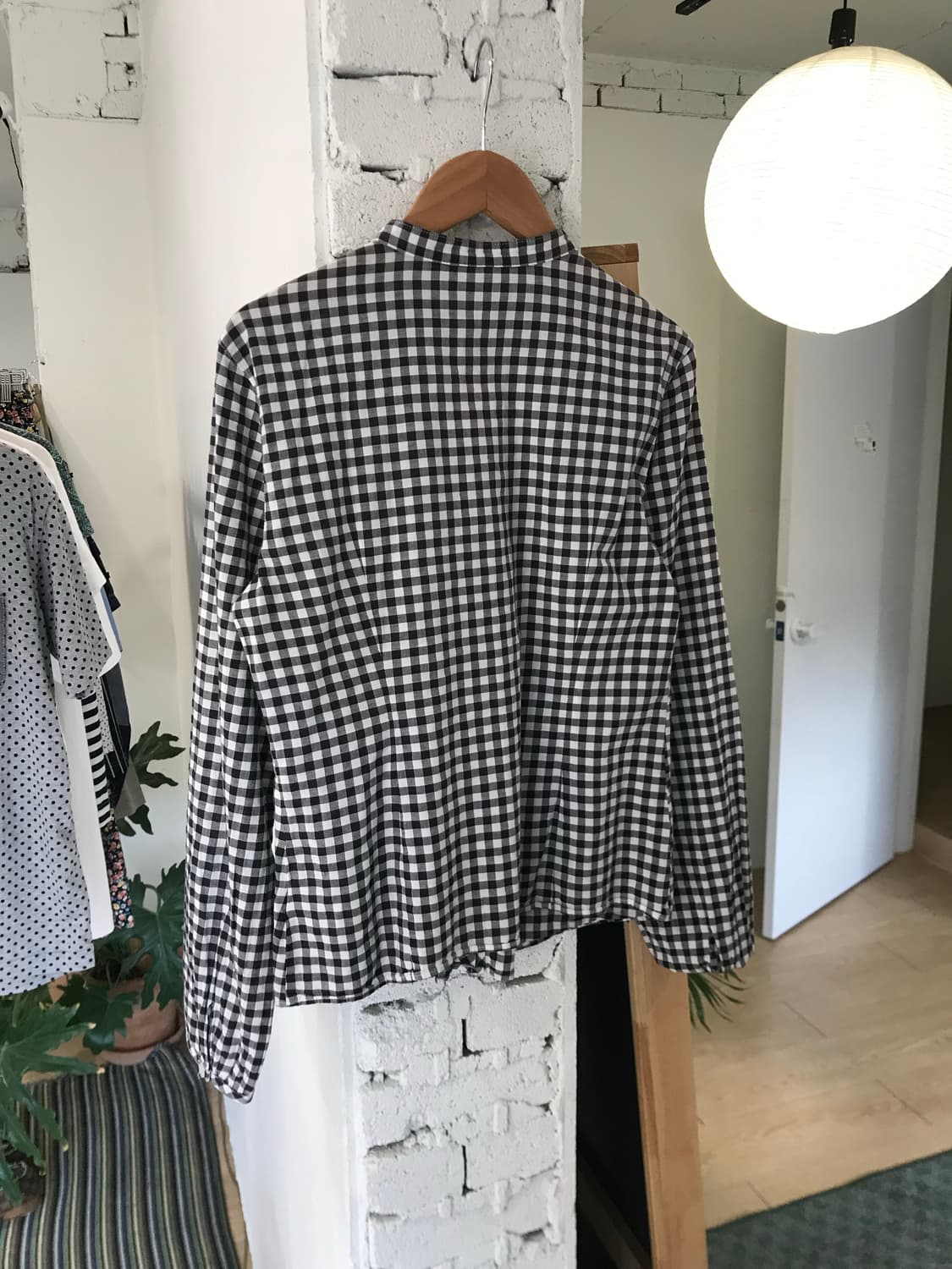 Vintage check frill shirt 상품이미지4