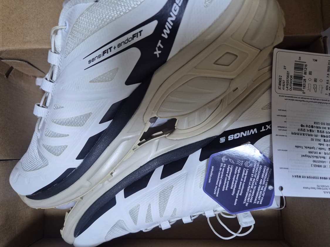 (새상품) 살로몬 XT-윙스 2 화이트 바닐라 상품이미지5