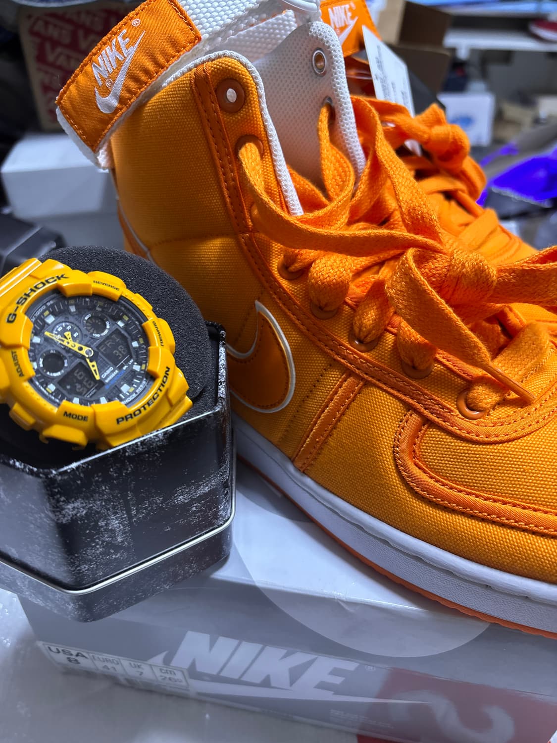 나이키 반달 백터더퓨쳐 오렌지 260 신품 상품이미지1