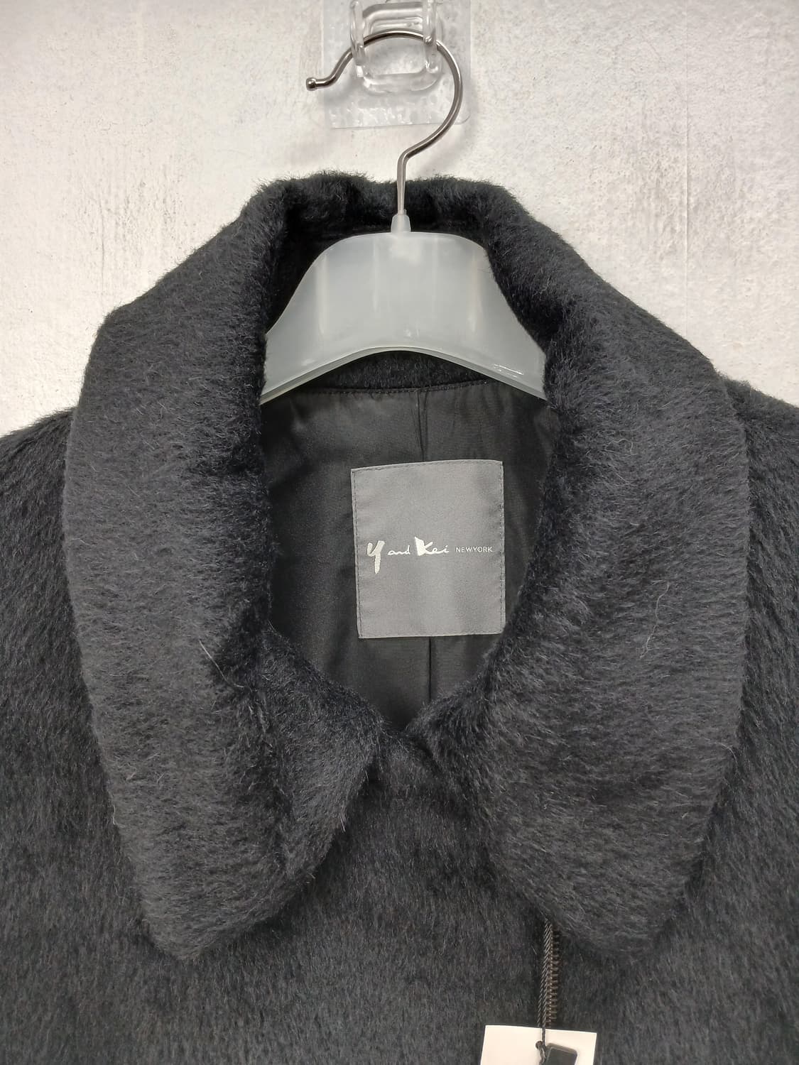 Y and Kei 클래식 알파카 모코트 블랙 새제품 77 L 새제품 상품이미지5