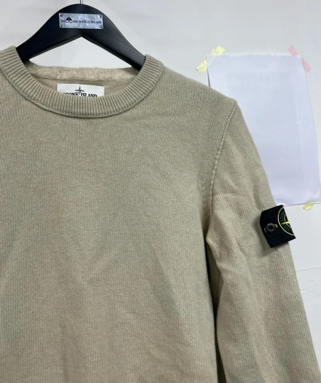 스톤아일랜드 베이지 울 니트 M 상품이미지3