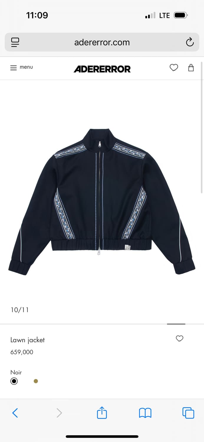 아더에러 LAWN JACKET / L사이즈 새제품 상품이미지1