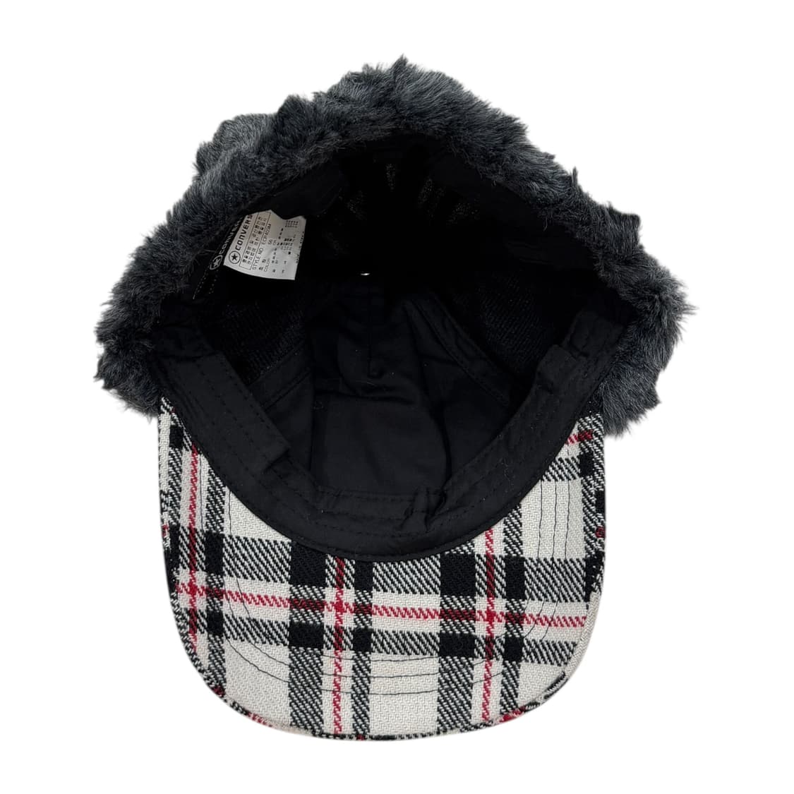 컨버스 빈티지 Y2K 별 스타 체크 군밤 트루퍼햇 모자 상품이미지3