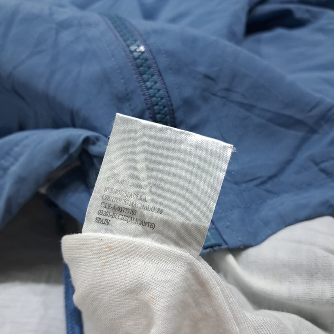 CL715 XL 리복 90s 스페인판 올드스쿨 블루 바람막이 자켓 상품이미지7