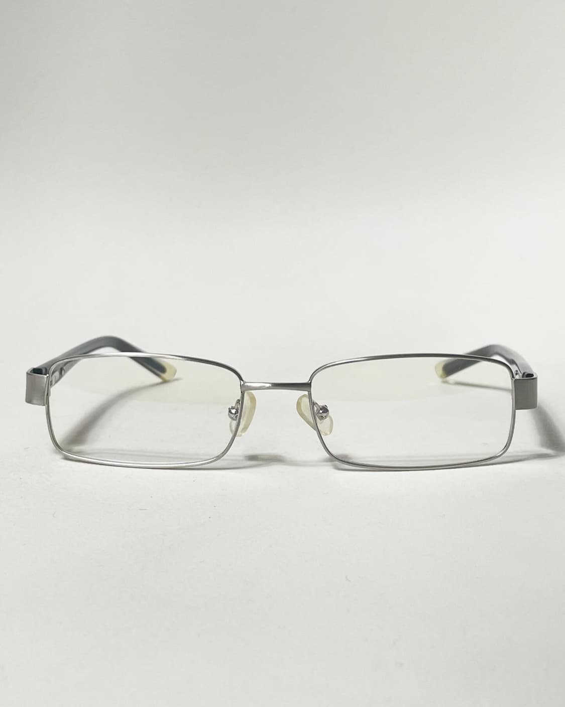 90s 이태리제 MASSI 실버 슬림스퀘어 빈티지 안경 상품이미지2