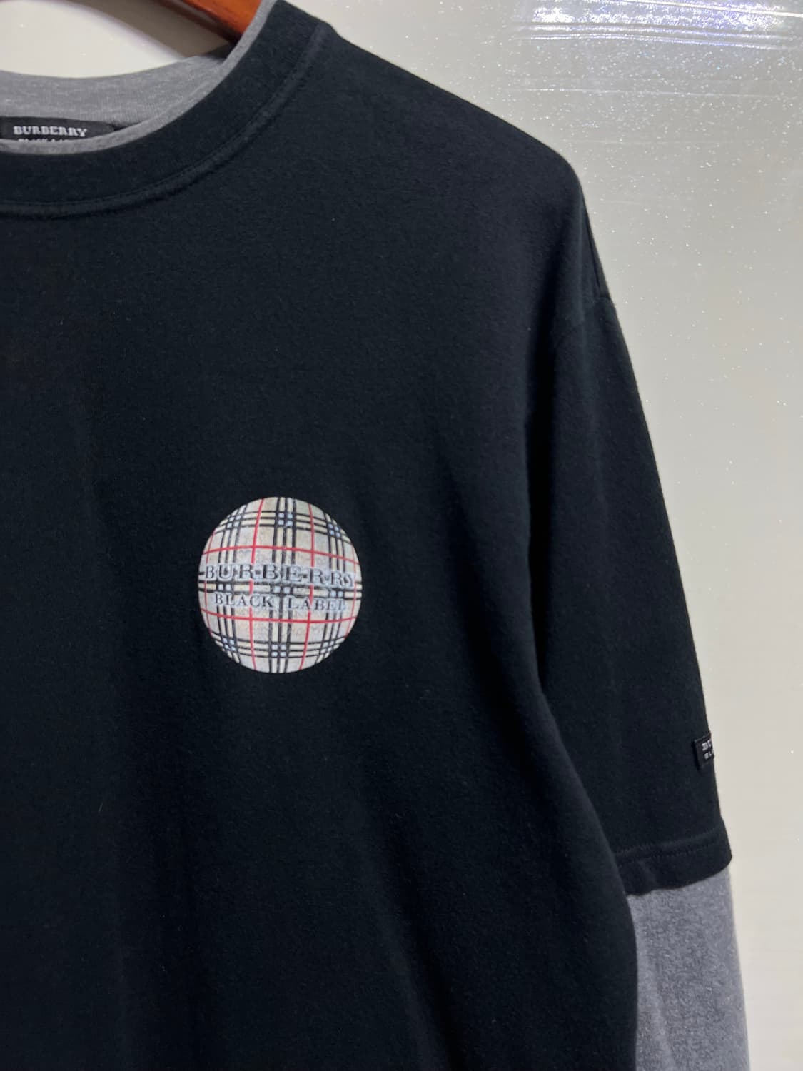 Y2k 버버리 블랙라벨 레이어드 티셔츠 상품이미지2