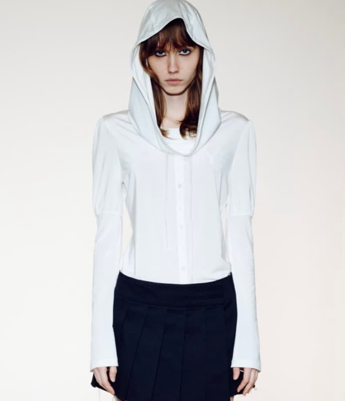 Open Yy 체인 후디드 블라우스 상품이미지2