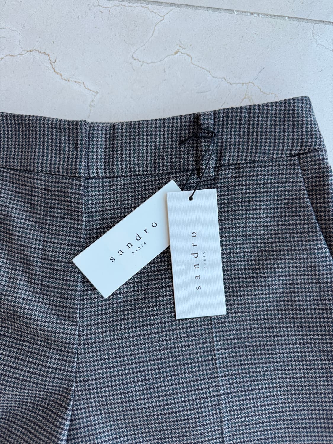 산드로 Sandro 체크 슬랙스 팬츠 (25사이즈) 상품이미지1