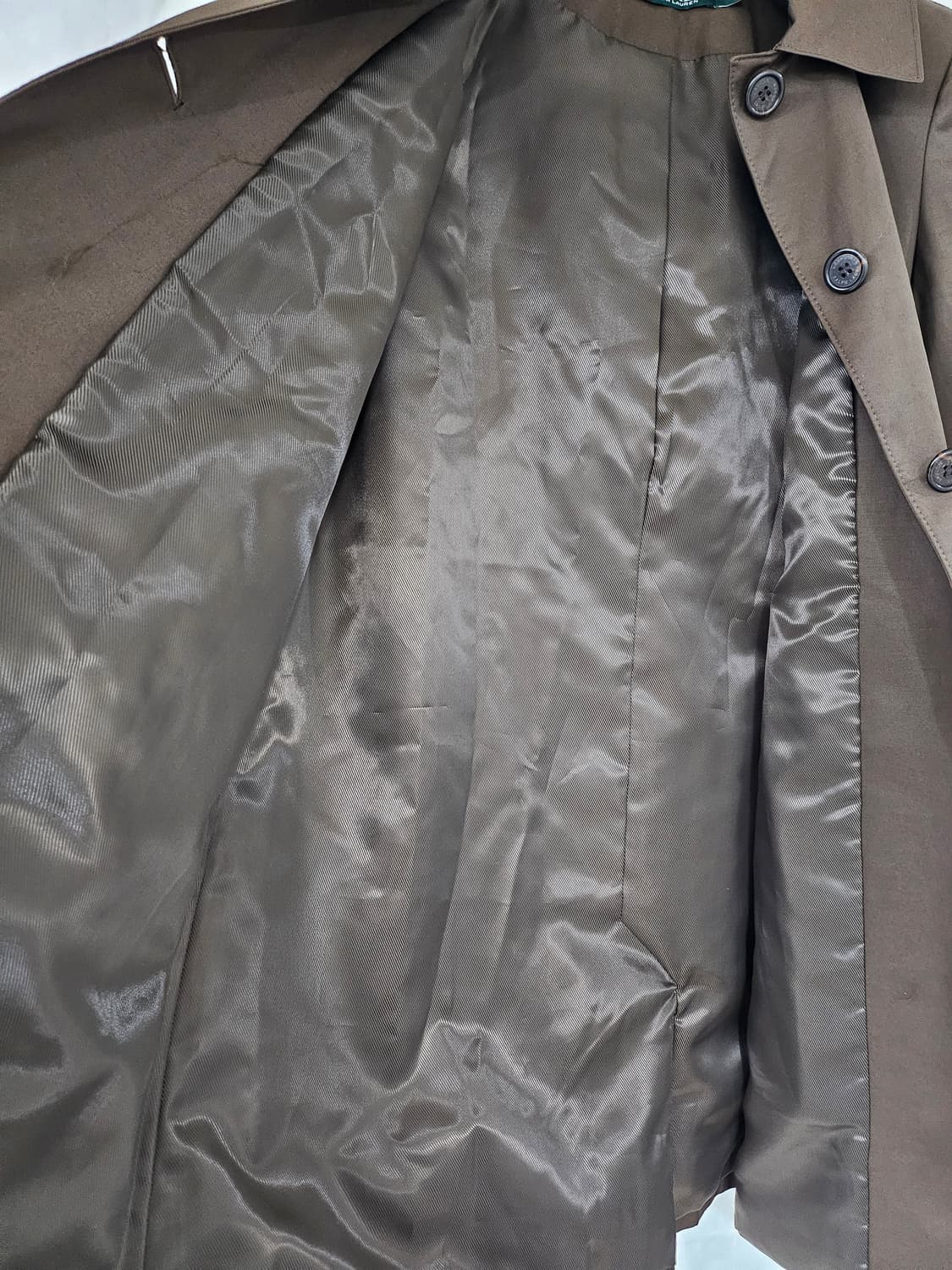 랄프로렌 여성 브라운 트렌치 코트 s 상품이미지4