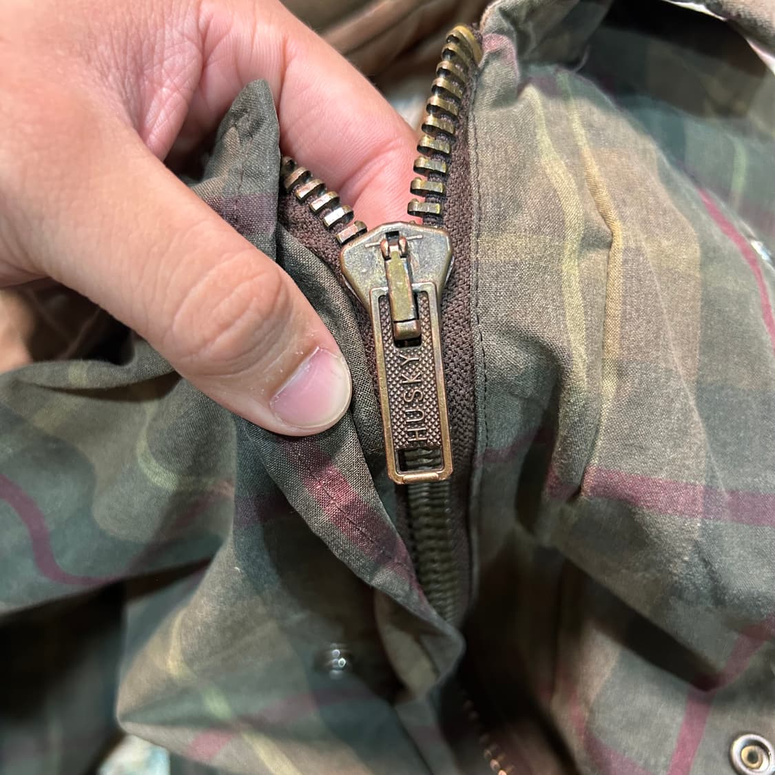 [M] husky 체크패턴 왁스 퀄팅자켓 상품이미지8