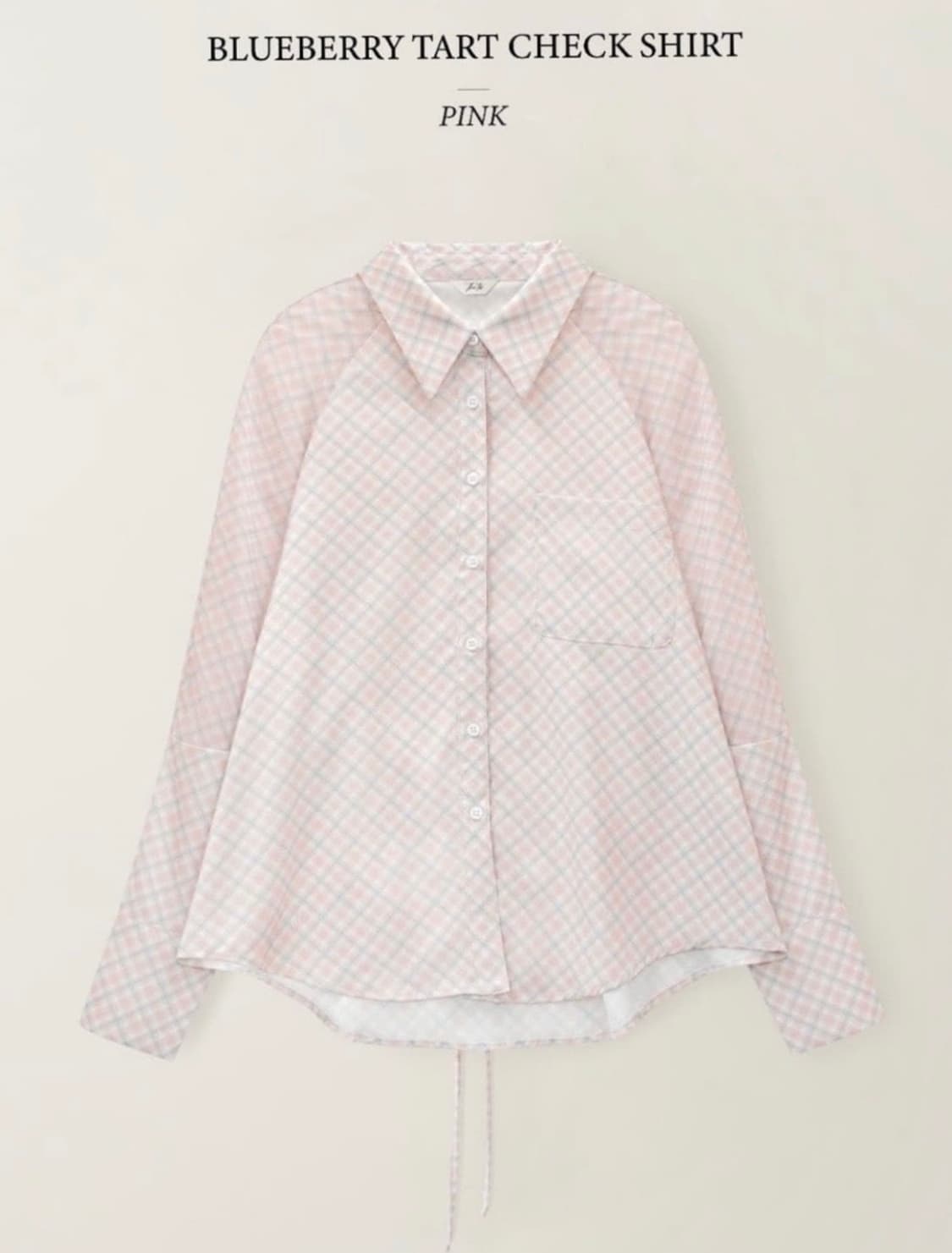 [구해요] thetis 더티스 블루베리 blueberry타르트 셔츠 핑크 상품이미지1