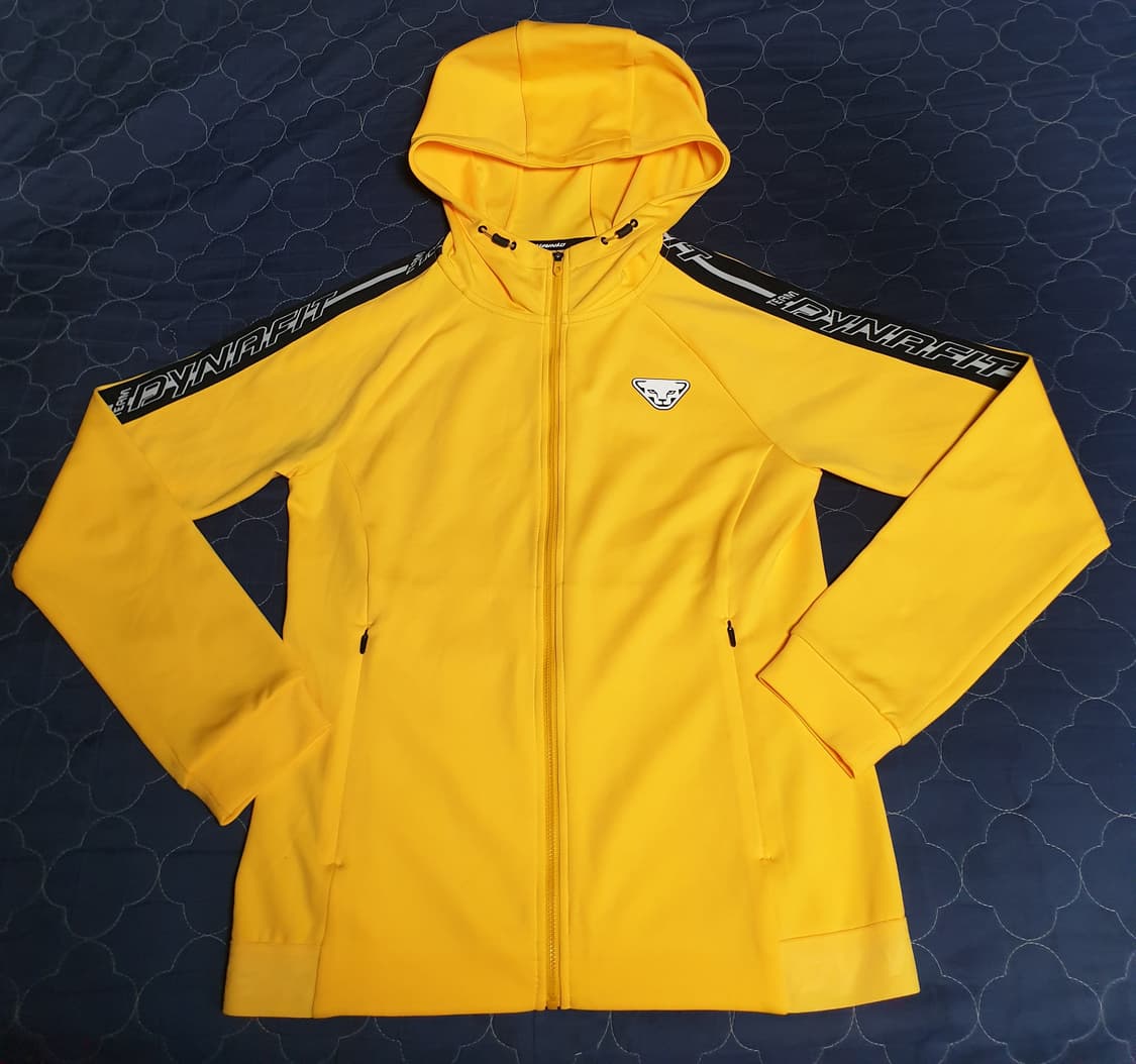 (단종매물) 다이나핏 딱붙핏 사이드 암 밴드 로고 후드집업 져지 (S) 상품이미지1
