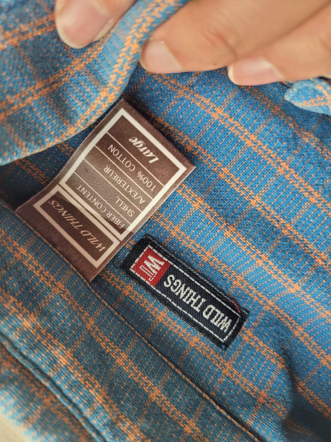 와일드띵스 코튼 헌팅 체크셔츠 상품이미지3