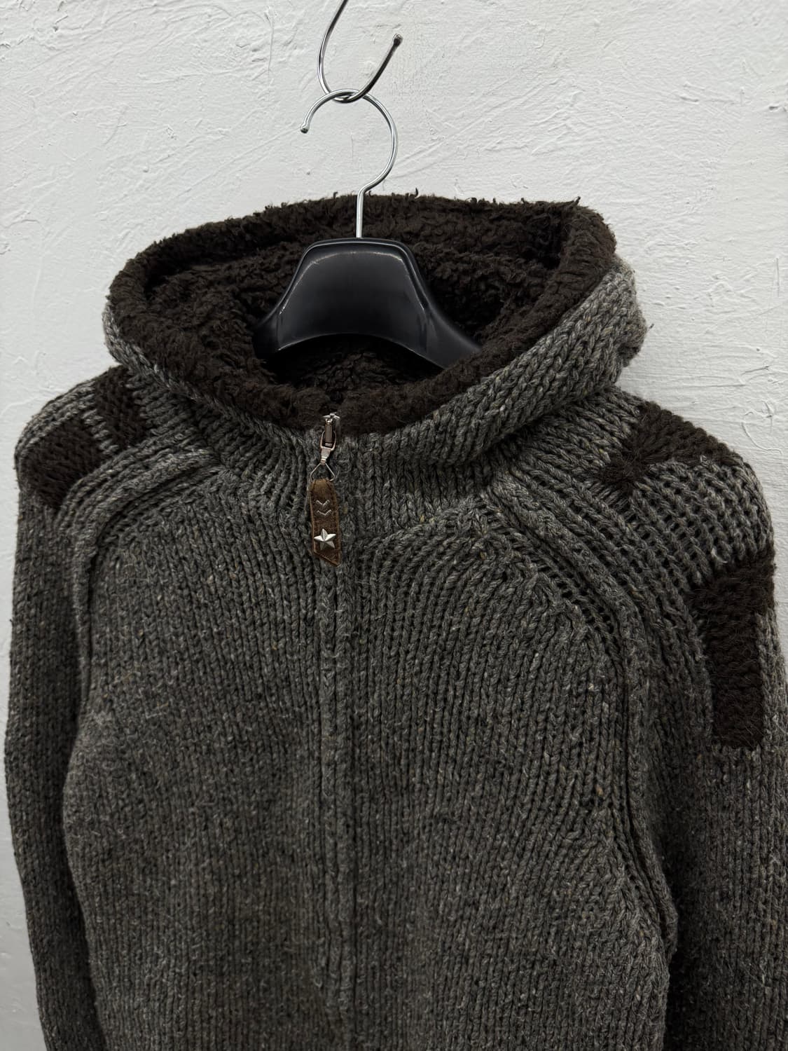 energie 헤비 니트 집업 상품이미지2