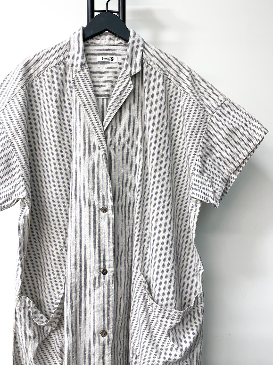 이세이 미야케 I.S 스프라이프 하프 셔츠 원피스 상품이미지3