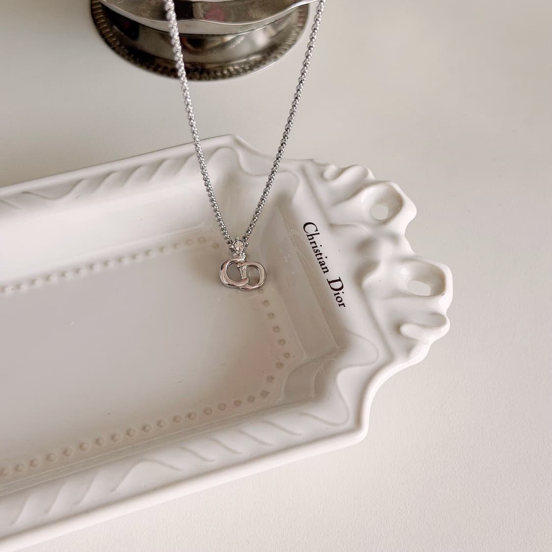빈티지 디올 CD 큐빅 목걸이 상품이미지4
