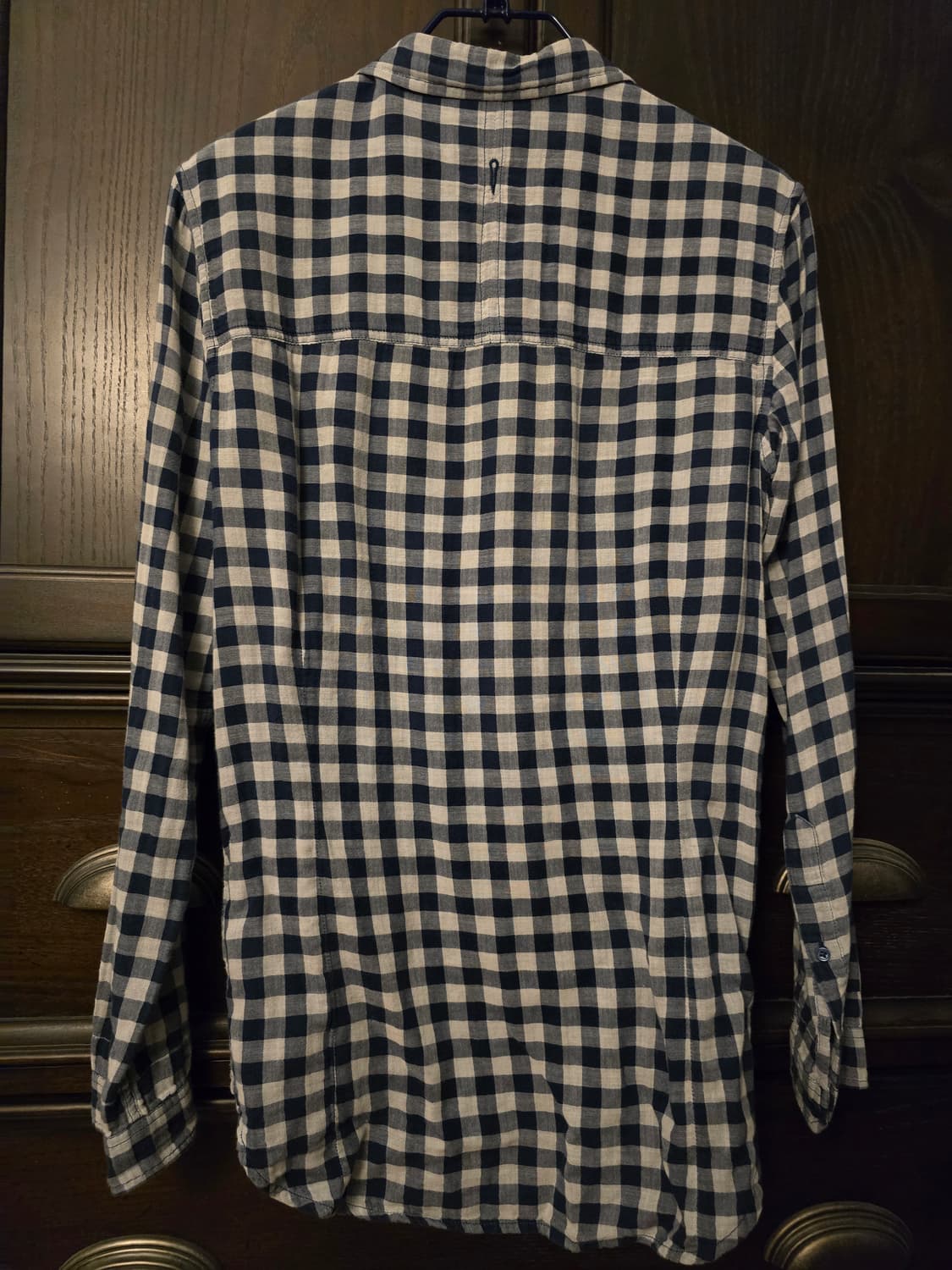 디젤 diesel 체크 네이비셔츠 s사이즈입니다. 상품이미지4