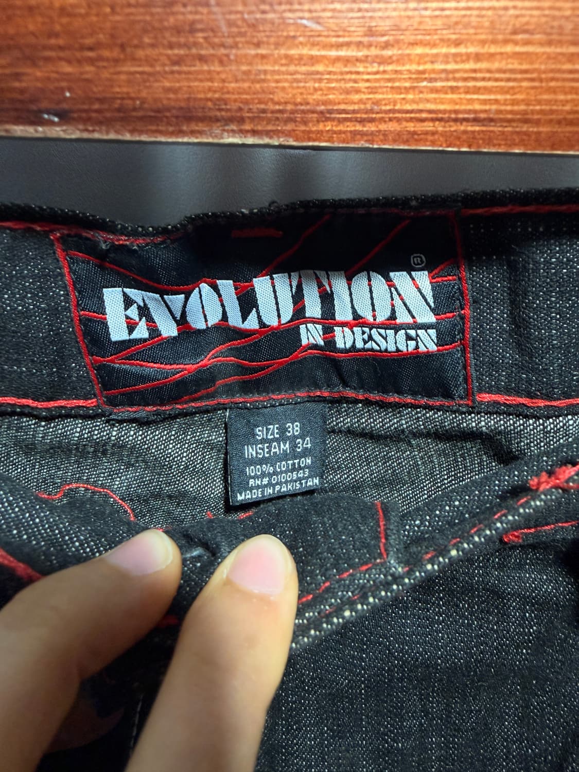 홀리스터 레드 작사 후드집업 + 에볼루션 흑청 힙합 팬츠 세트 상품이미지10