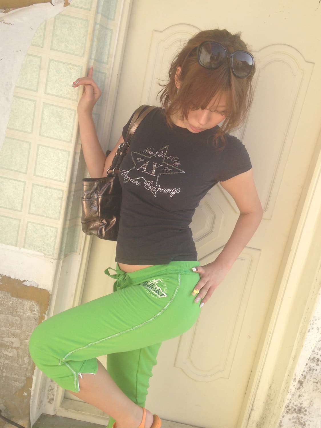 XS Armani Exchange 비즈 반팔 티셔츠 상품이미지7