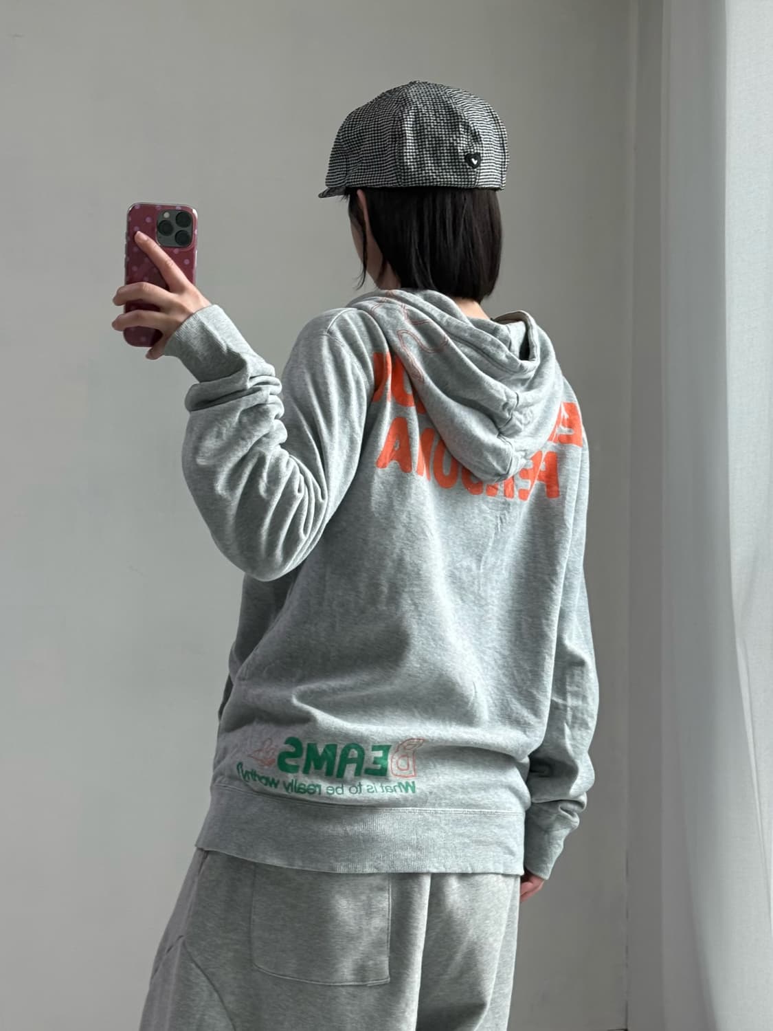 빔즈 하트 그레이 후드집업 상품이미지4