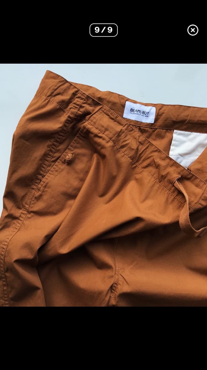 Beams boy design draw cord easy pants 상품이미지2