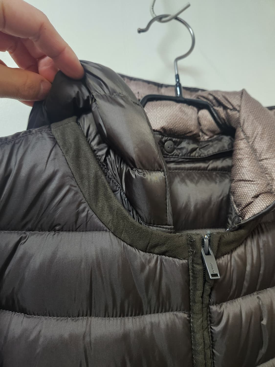 (새상품)지센 구스 롱 경량패딩 100 상품이미지4