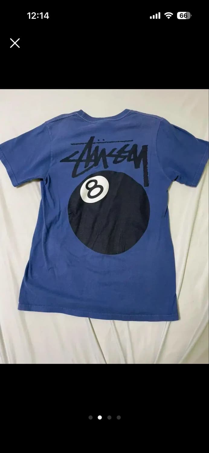 스투시 8볼 파란색 티 상품이미지2