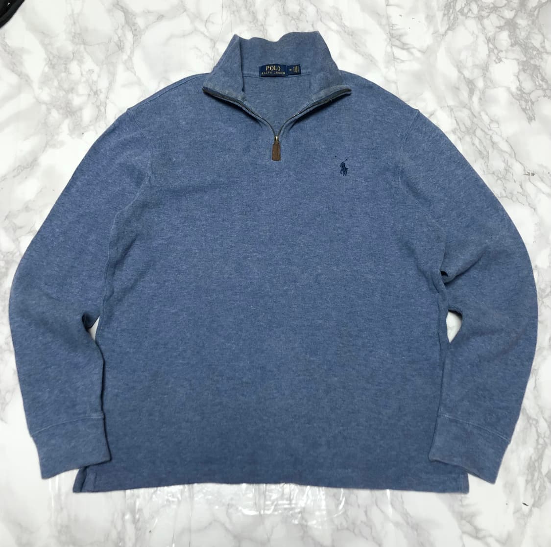 폴로 랄프로렌 반집업 니트 스카이블루 상품이미지1