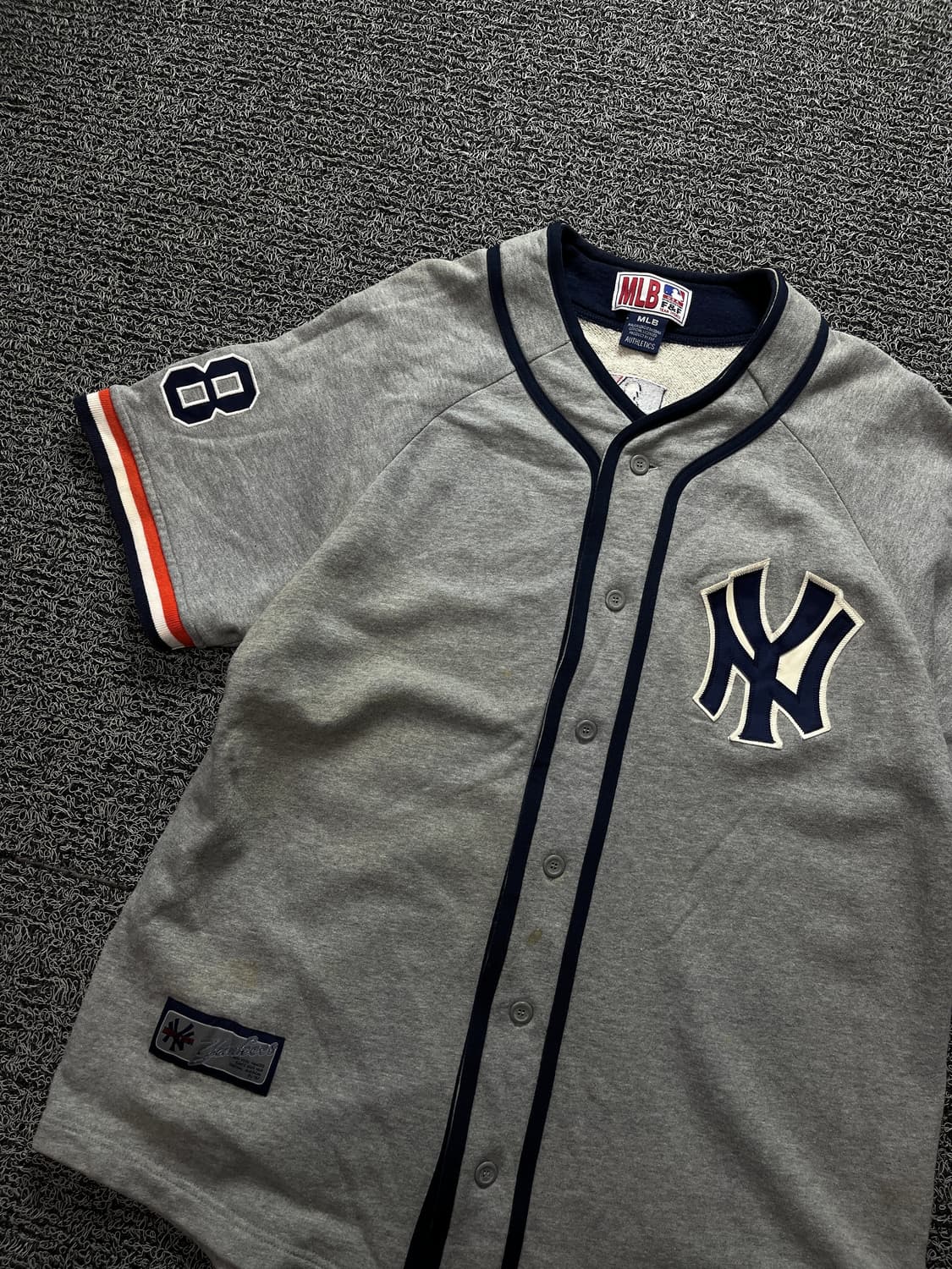 00s MLB 뉴욕 양키스 빅로고 베이스볼 져지 177 상품이미지3