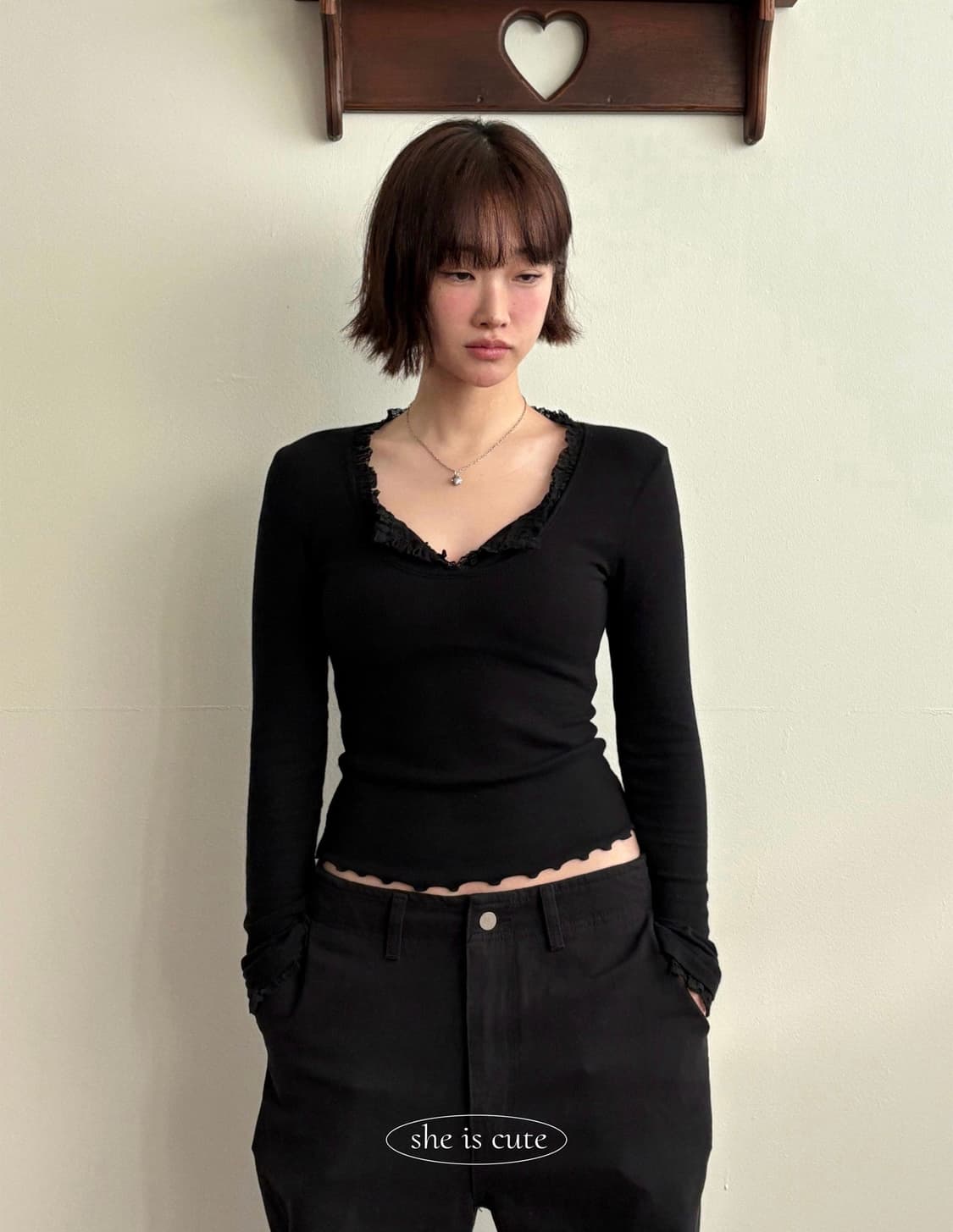 쉬이즈큐트 안젤라티 블랙 상품이미지4