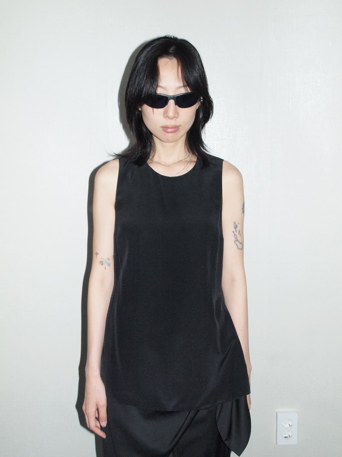 Silk Sleeveless Top 상품이미지1