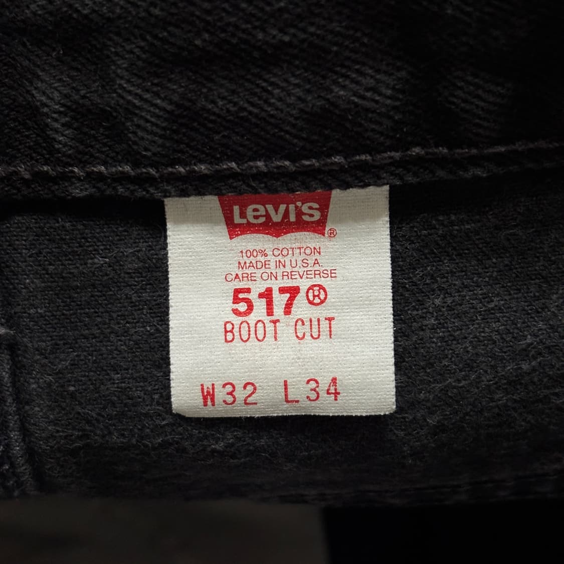 00s 빈티지 리바이스 517 블랙 허리39.5cm 상품이미지7