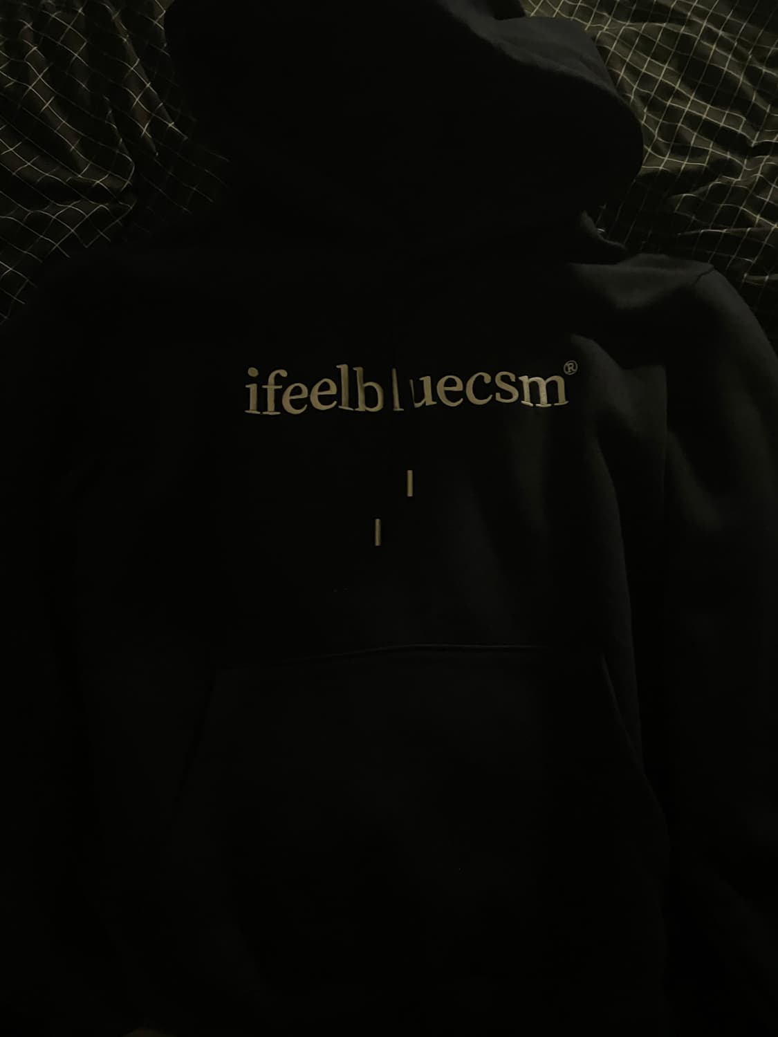 ifeelbluecsm 네이비 색상 후드티 상품이미지2