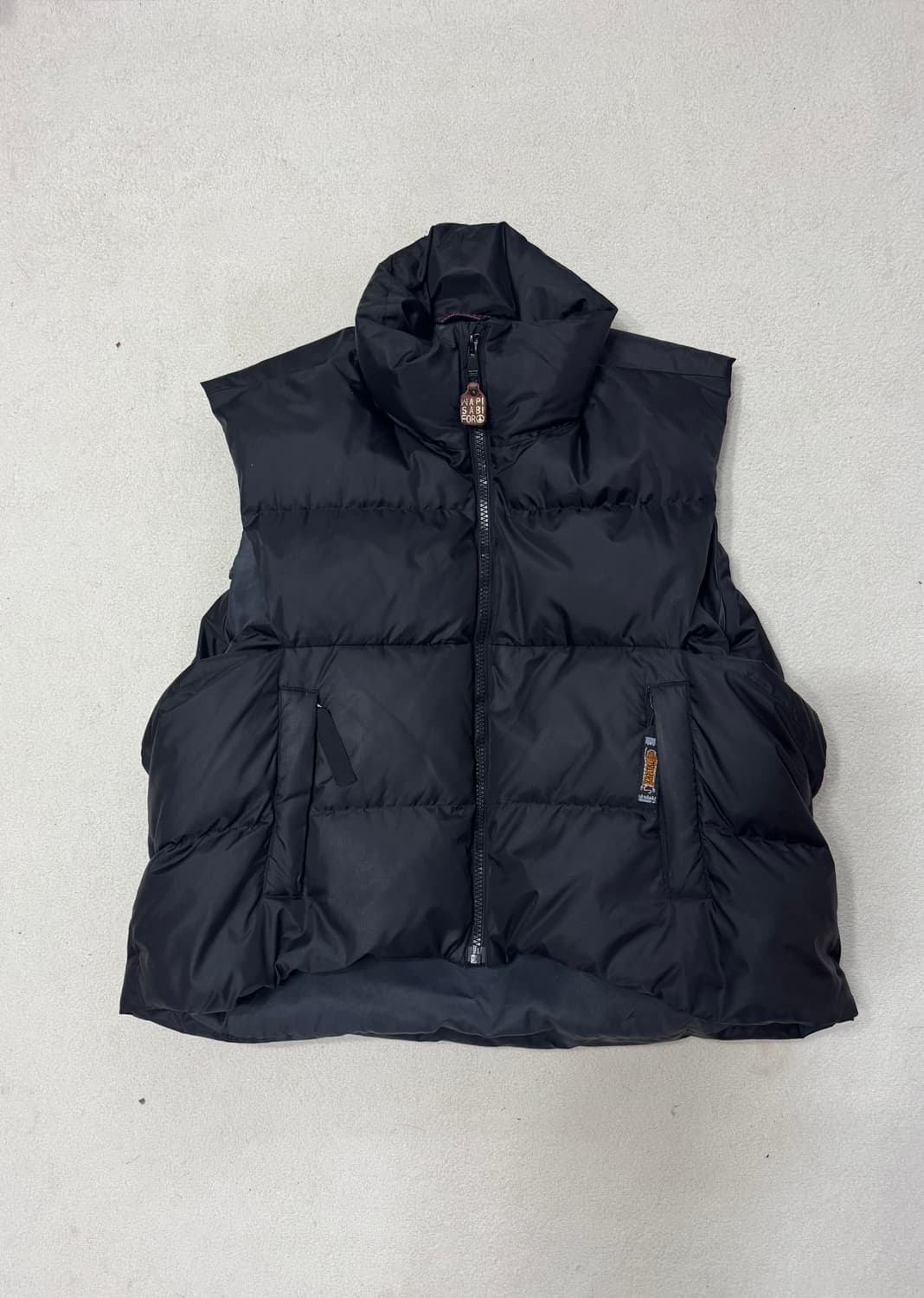 캐피탈 립스탑 나일론 다운 버거 킬 조끼 블랙 상품이미지1