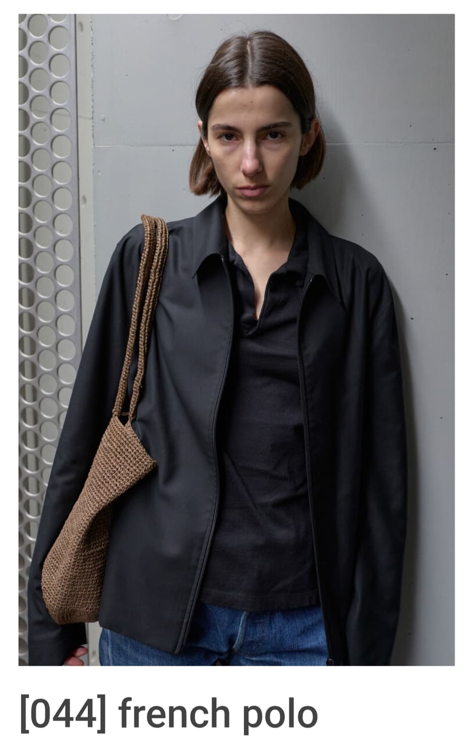 Mudule French polo black 2 구합니다 상품이미지1