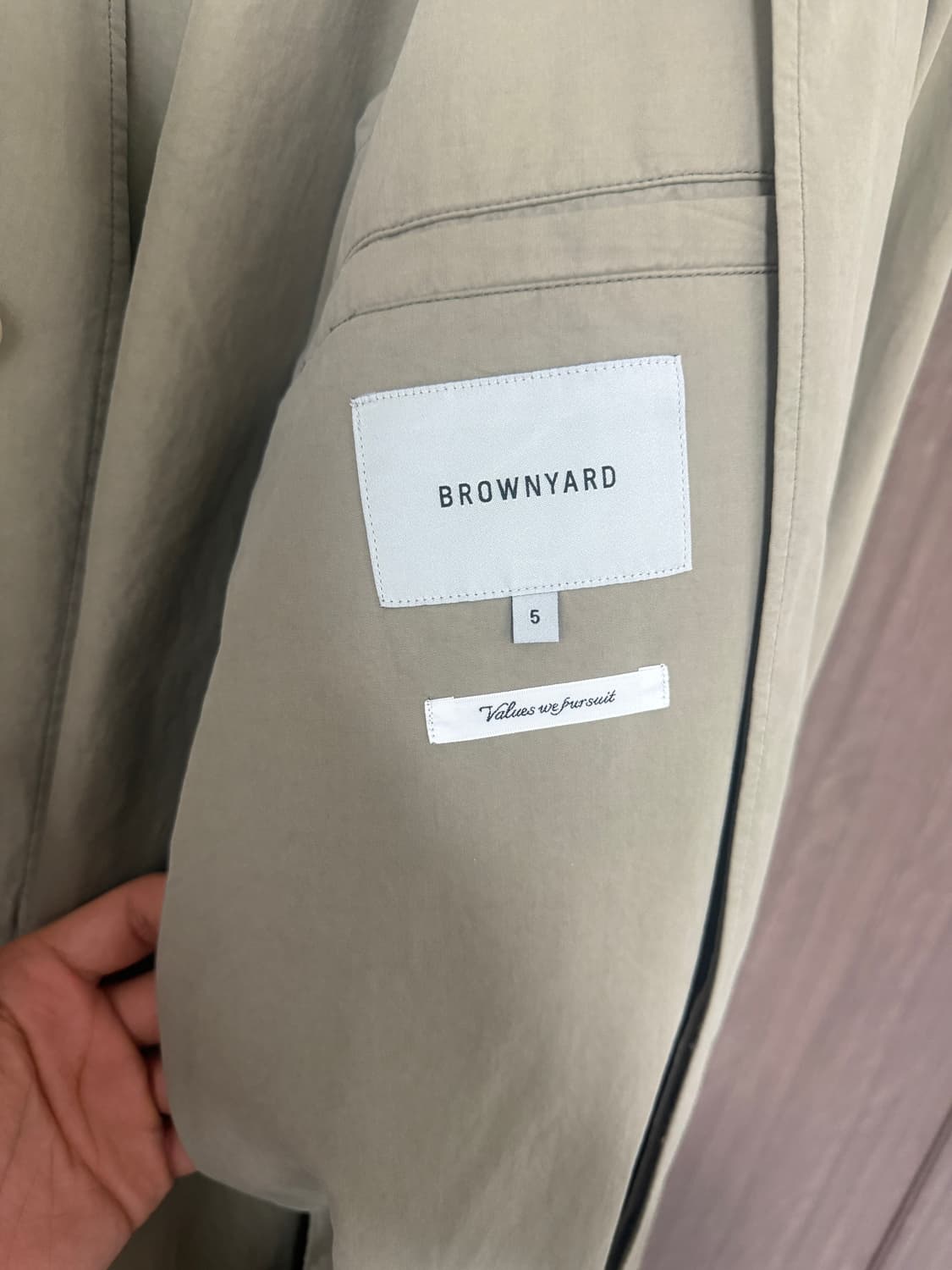 브라운야드 워시드 발마칸 코트 상품이미지4