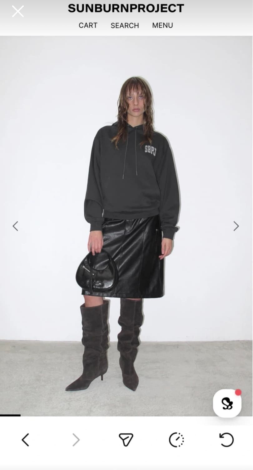 선번프로젝트 SBPJ Star Hoodie, CHARCOAL 상품이미지1