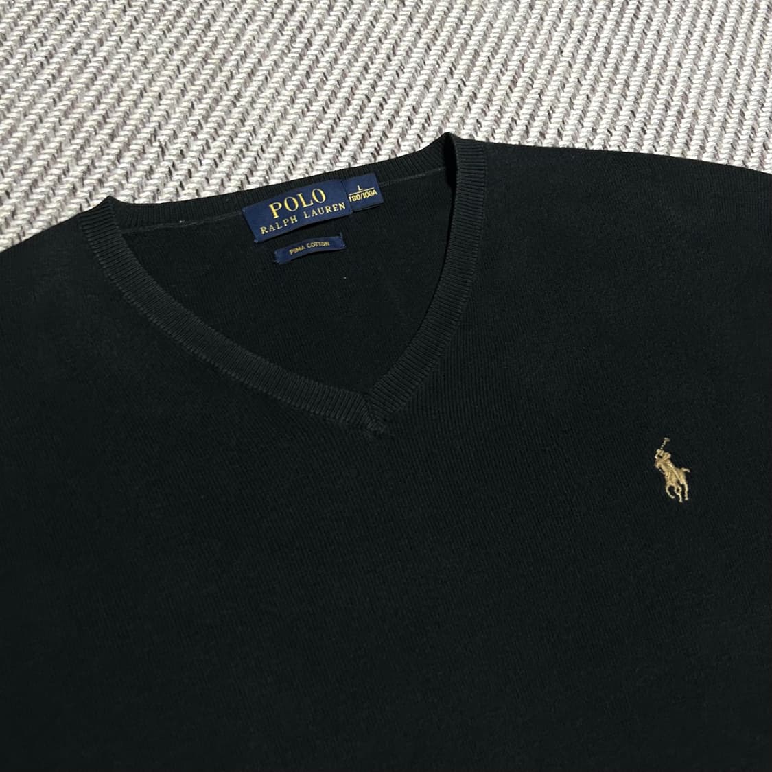 [M] Polo 폴로 랄프로렌 신형 브이넥 코튼 니트 상품이미지2