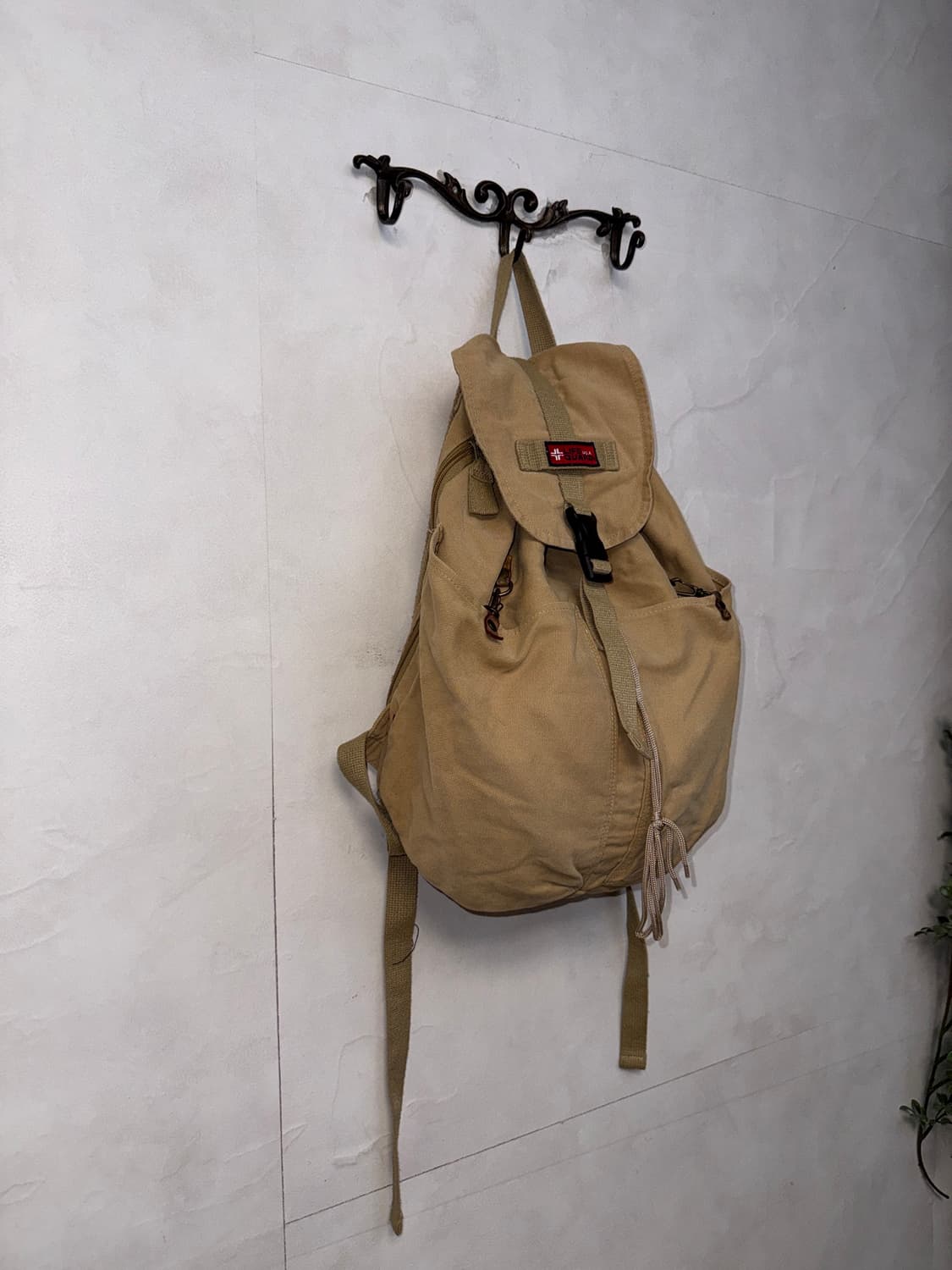 Lifeguard beige multi pocket backpack  상품이미지2