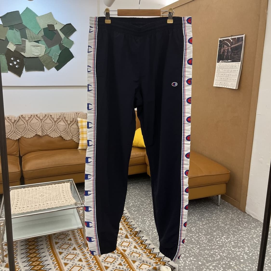 챔피온 리버스위브 스트릿 테이프라인 조거 트랙팬츠 L C10648 상품이미지3
