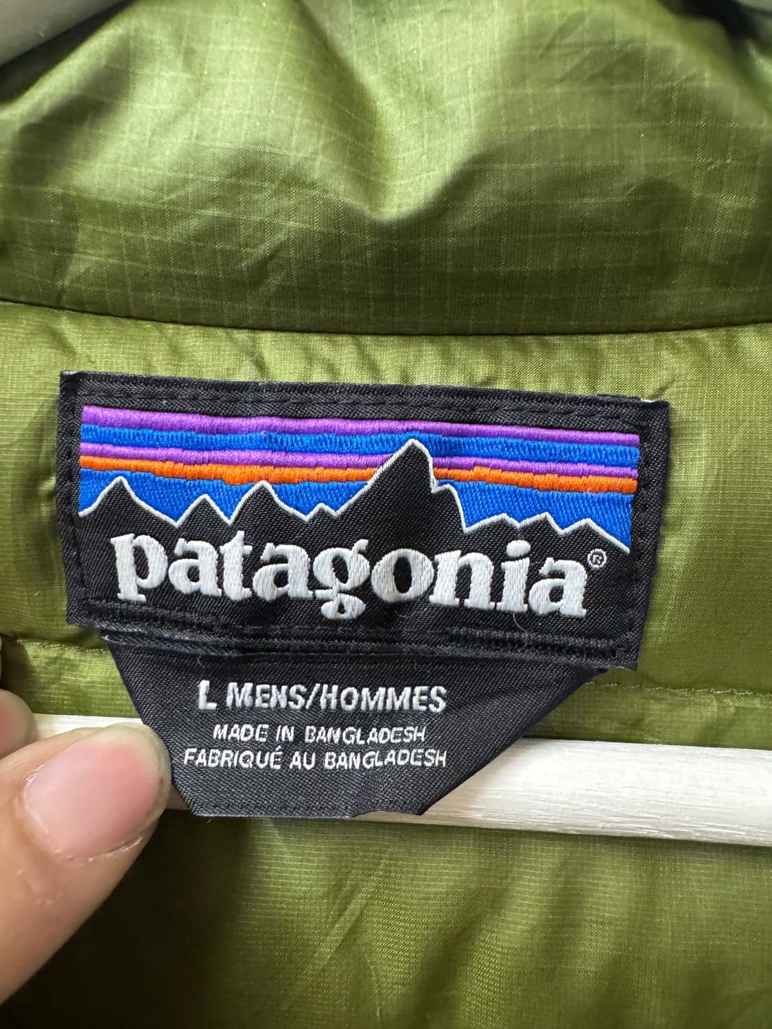 파타고니아 경량 패딩 다운 그린 L 상품이미지3
