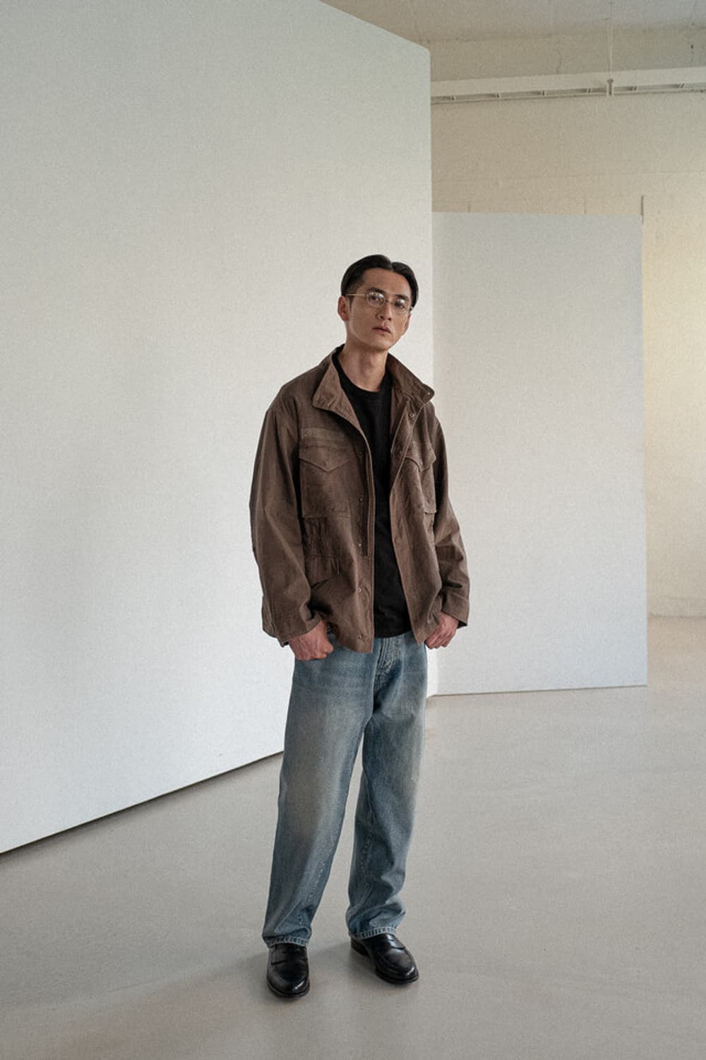 아워셀브스 25FW 빈티지 워시드 밀 자켓 모카 2사이즈 판매 상품이미지6