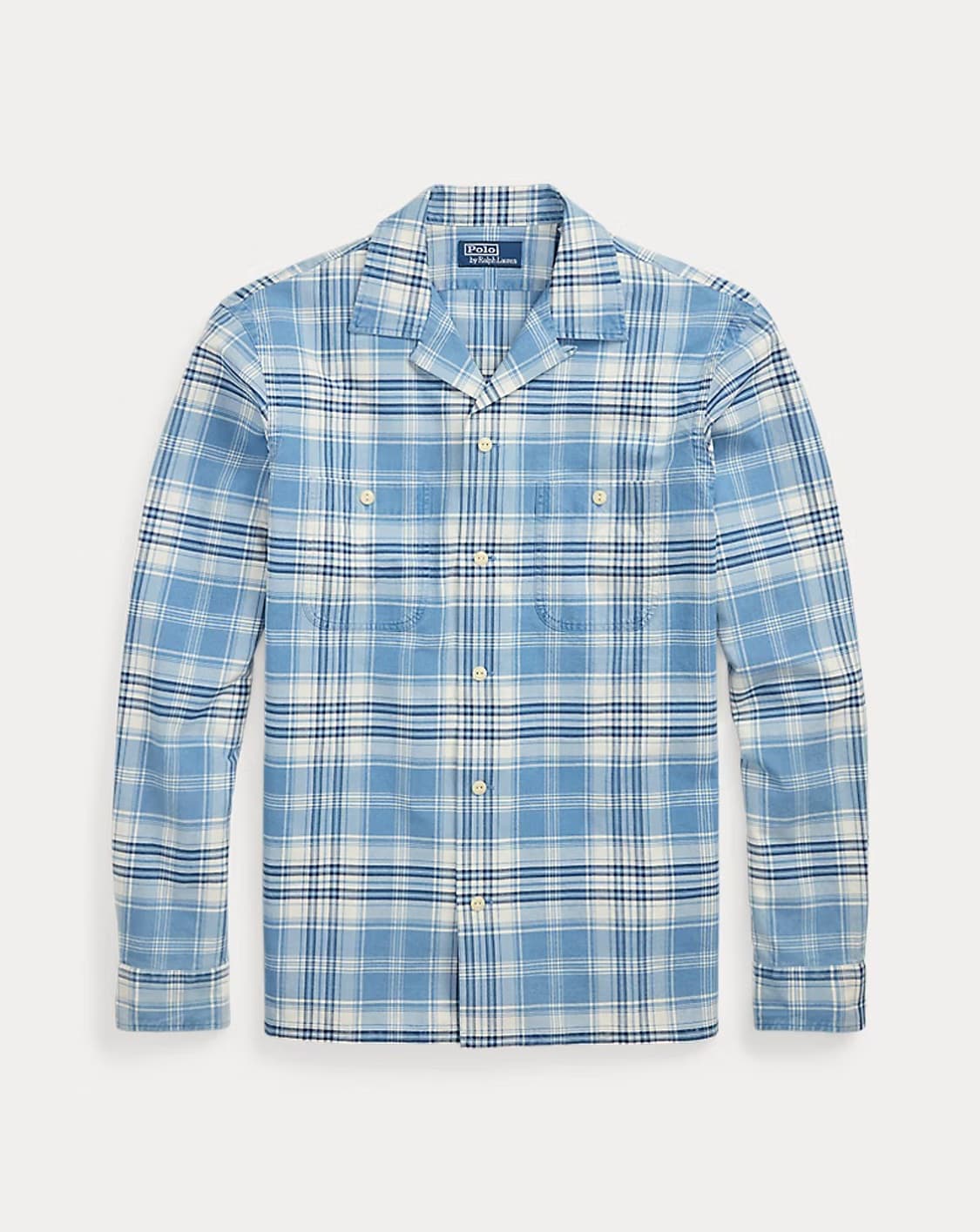 [M] 폴로 랄프로렌 클래식핏 인디고 플래드 캠프 셔츠 상품이미지1