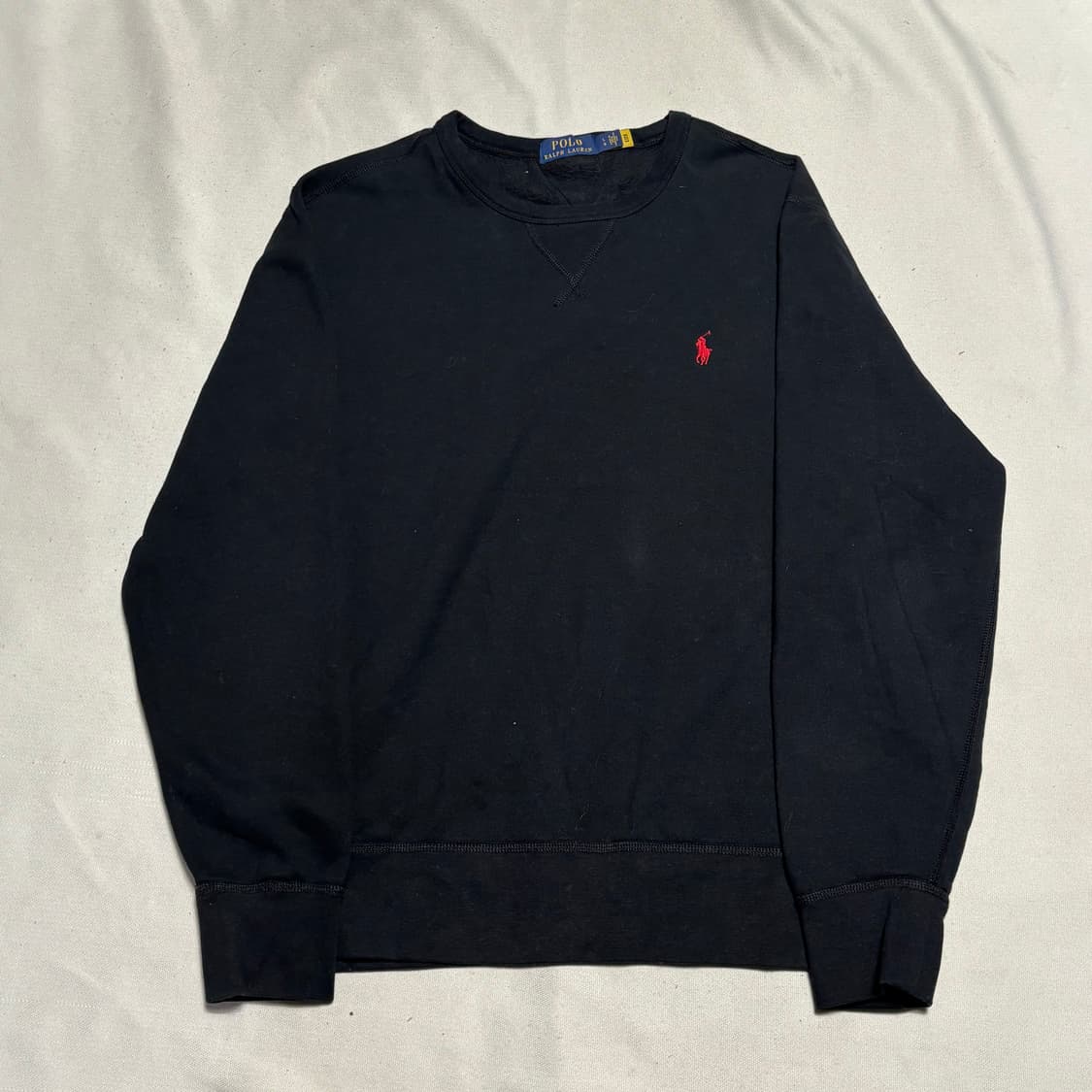 L 폴로랄프로렌 블랙 기모 맨투맨 상품이미지2