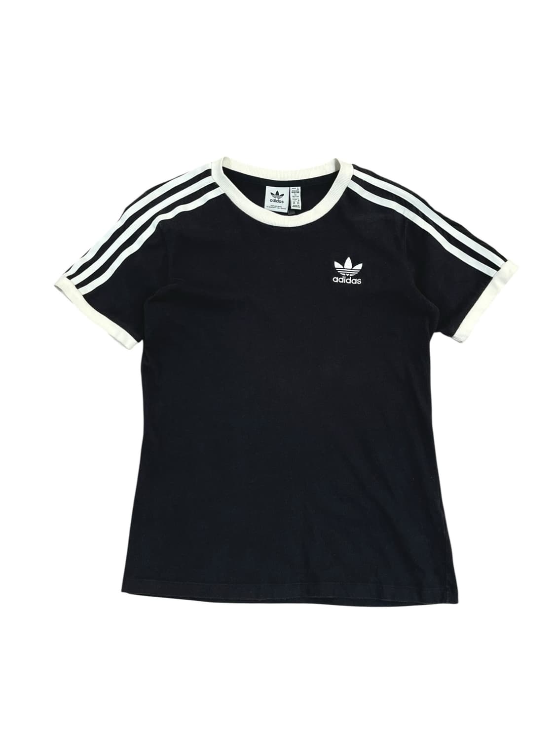 아디다스 삼선 반팔티 블랙 XS #csz3269 상품이미지3