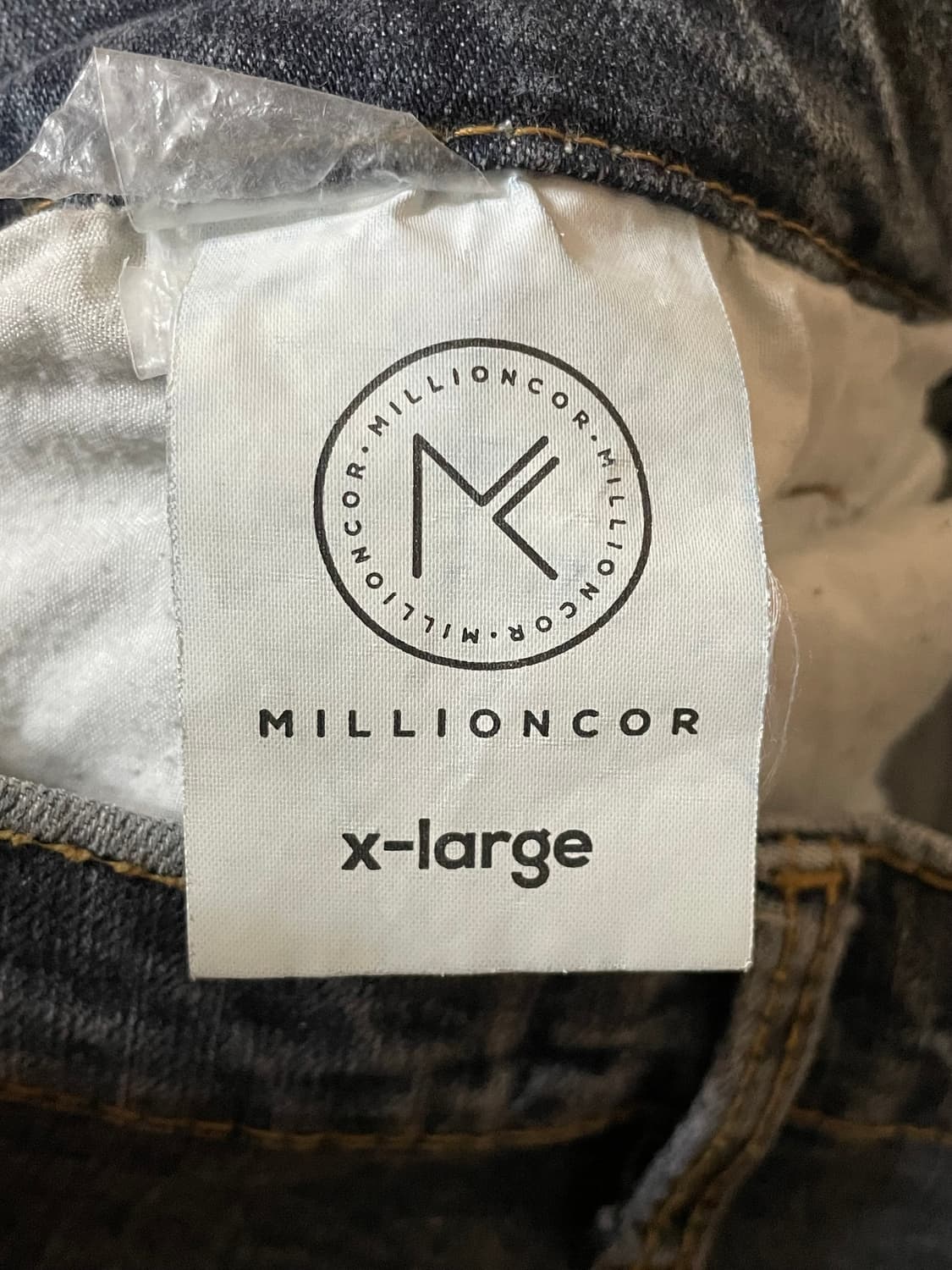 밀리언코르 스트레이트핏 흑청 XL 상품이미지3