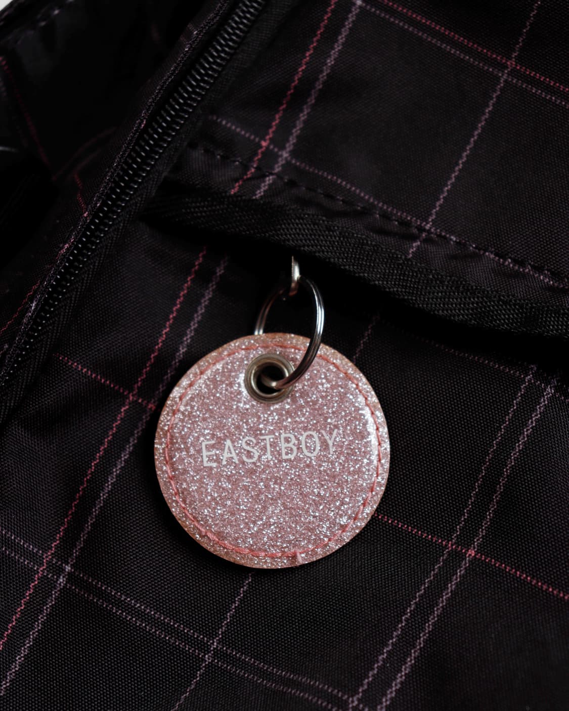 [EASTBOY] 블랙컬러 핑크 체크 백팩 상품이미지5
